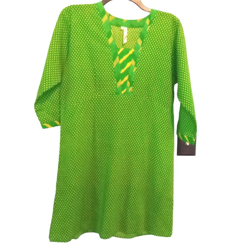 Unique on Web! Palmera Short Dress Brilliant Colors Spring/Summer Women's Size M